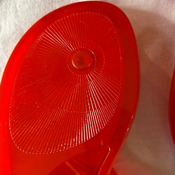 NWOT! Coach Natalee Red Jelly Sandal Size 8B - Picture 8 of 8